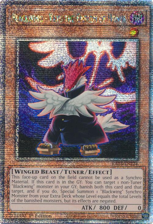 Blackwing - Vayu the Emblem of Honor (Quarter Century Secret Rare) [RA03-EN224] Quarter Century Secret Rare | Galactic Gamez