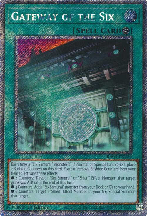 Gateway of the Six (Platinum Secret Rare) [RA03-EN229] Platinum Secret Rare | Galactic Gamez