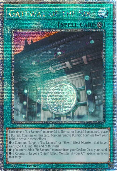 Gateway of the Six (Quarter Century Secret Rare) [RA03-EN229] Quarter Century Secret Rare | Galactic Gamez