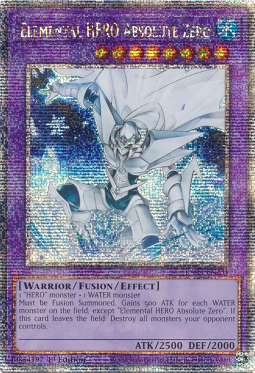 Elemental HERO Absolute Zero (Quarter Century Secret Rare) [RA03-EN231] Quarter Century Secret Rare | Galactic Gamez