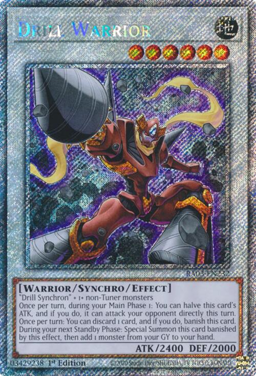 Drill Warrior (Platinum Secret Rare) [RA03-EN232] Platinum Secret Rare | Galactic Gamez