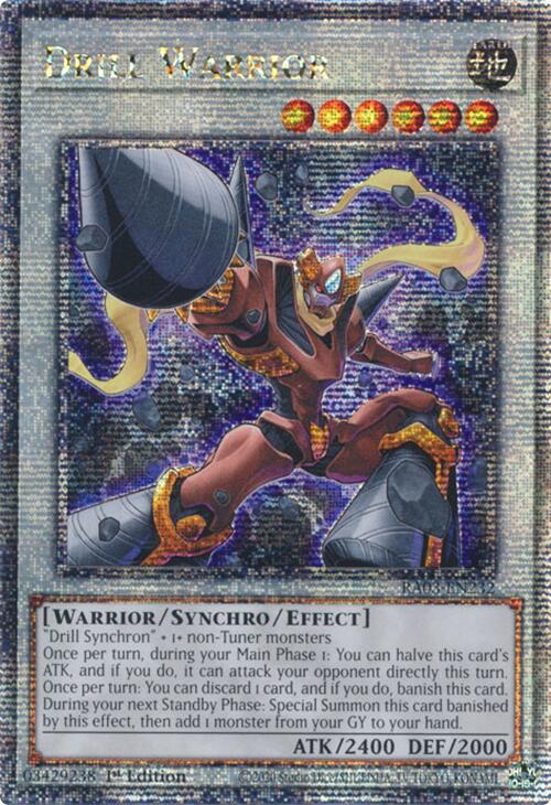 Drill Warrior (Quarter Century Secret Rare) [RA03-EN232] Quarter Century Secret Rare | Galactic Gamez