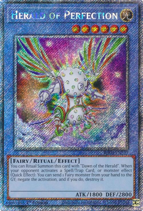 Herald of Perfection (Platinum Secret Rare) [RA03-EN237] Platinum Secret Rare | Galactic Gamez