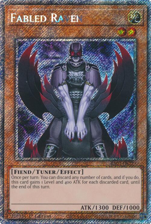 Fabled Raven (Platinum Secret Rare) [RA03-EN239] Platinum Secret Rare | Galactic Gamez