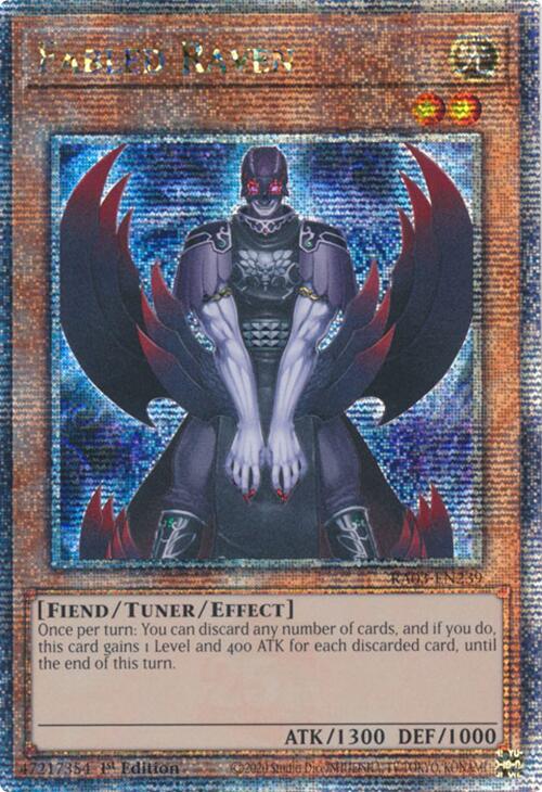 Fabled Raven (Quarter Century Secret Rare) [RA03-EN239] Quarter Century Secret Rare | Galactic Gamez