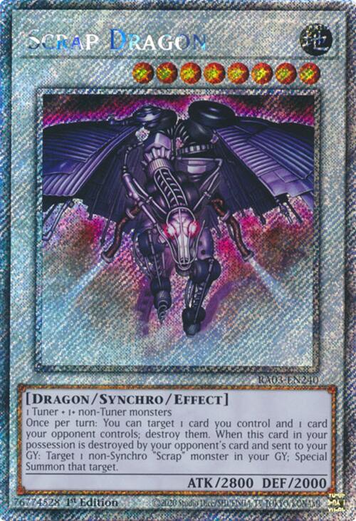 Scrap Dragon (Platinum Secret Rare) [RA03-EN240] Platinum Secret Rare | Galactic Gamez