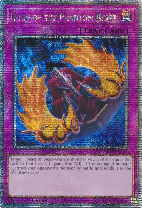 Horn of the Phantom Beast (Quarter Century Secret Rare) [RA03-EN241] Quarter Century Secret Rare | Galactic Gamez