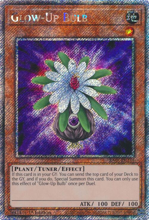 Glow-Up Bulb (Platinum Secret Rare) [RA03-EN245] Platinum Secret Rare | Galactic Gamez