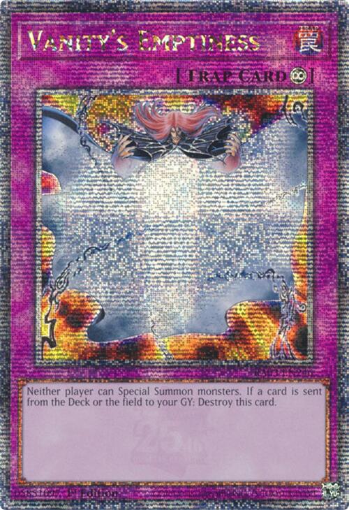 Vanity's Emptiness (Quarter Century Secret Rare) [RA03-EN246] Quarter Century Secret Rare | Galactic Gamez