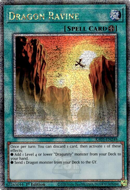 Dragon Ravine (Quarter Century Secret Rare) [RA03-EN248] Quarter Century Secret Rare | Galactic Gamez