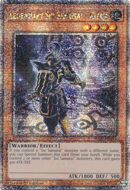 Legendary Six Samurai - Kizan (Quarter Century Secret Rare) [RA03-EN249] Quarter Century Secret Rare | Galactic Gamez