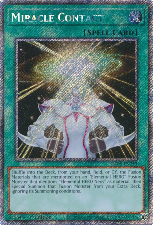 Miracle Contact (Platinum Secret Rare) [RA03-EN253] Platinum Secret Rare | Galactic Gamez