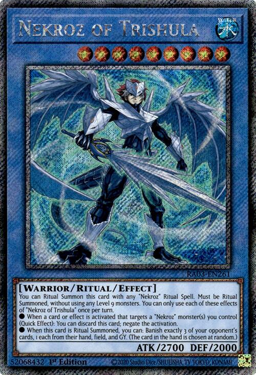 Nekroz of Trishula (Platinum Secret Rare) [RA03-EN261] Platinum Secret Rare | Galactic Gamez