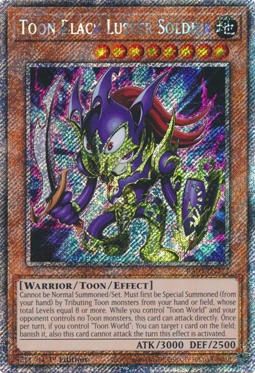 Toon Black Luster Soldier (Platinum Secret Rare) [RA03-EN272] Platinum Secret Rare | Galactic Gamez