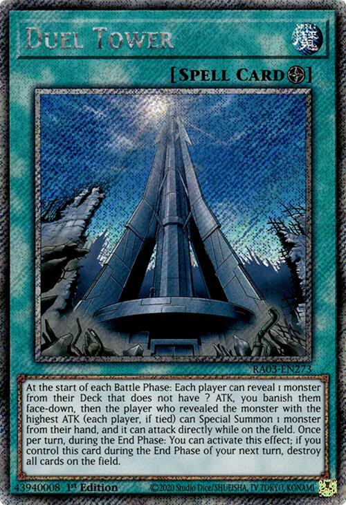 Duel Tower (Platinum Secret Rare) [RA03-EN273] Platinum Secret Rare | Galactic Gamez