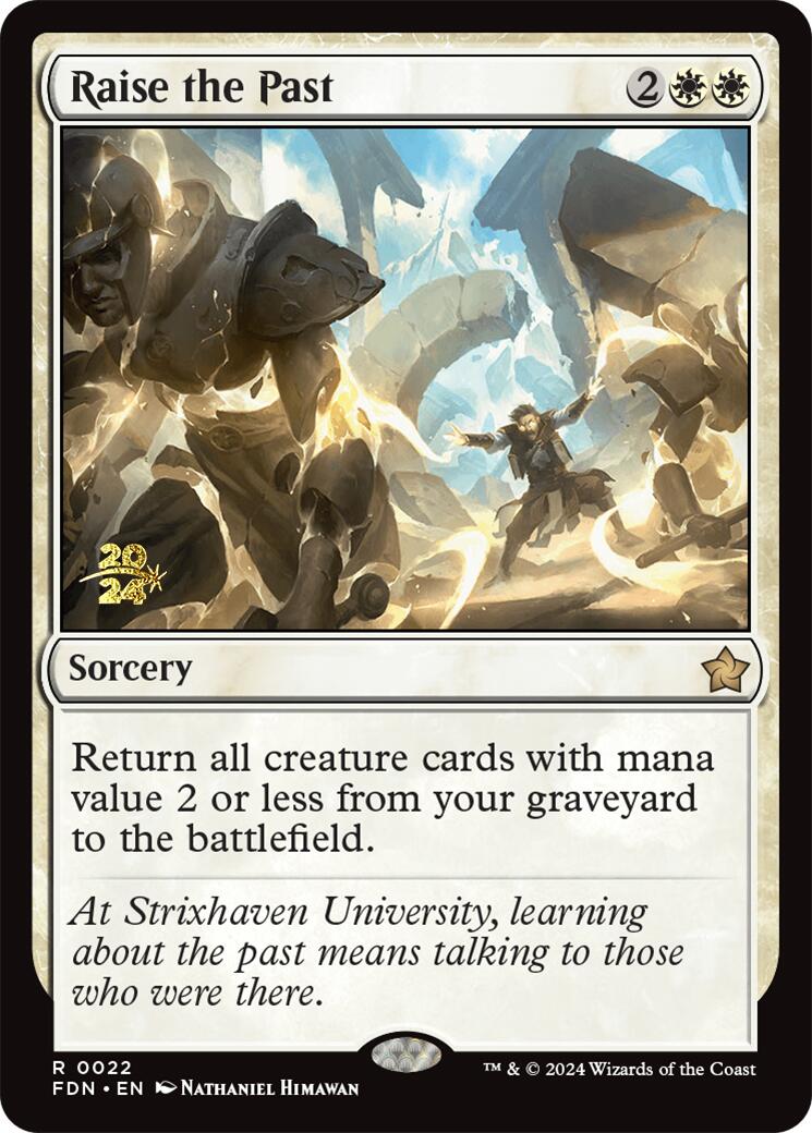 Raise the Past [Foundations Prerelease Promos] | Galactic Gamez