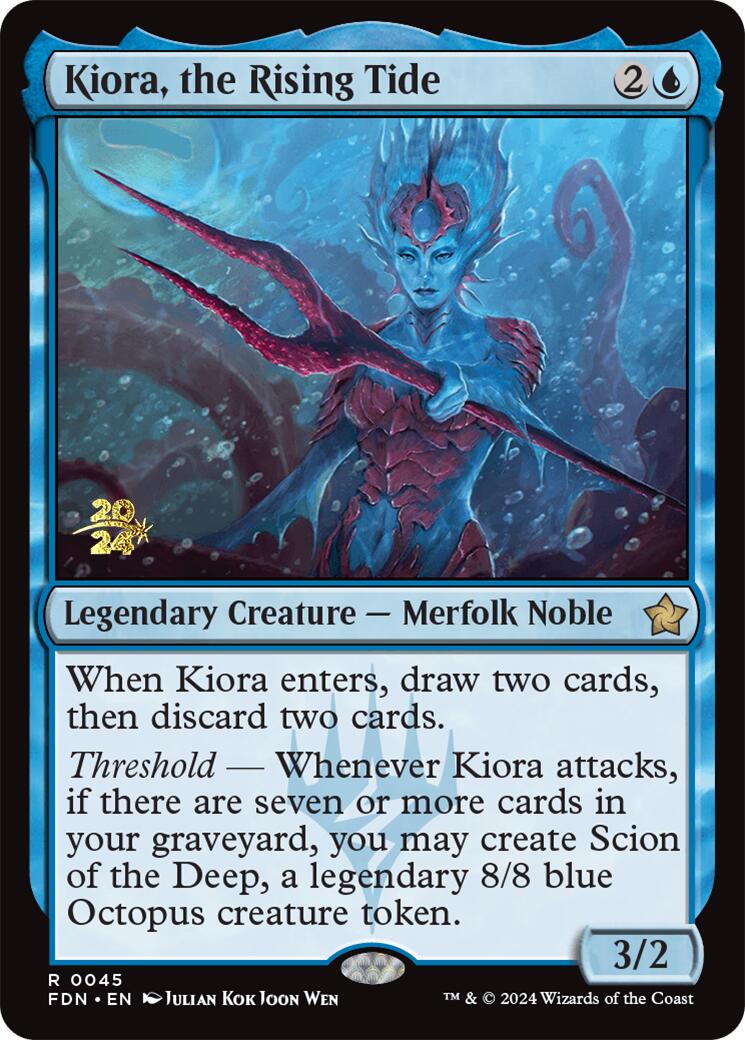 Kiora, the Rising Tide [Foundations Prerelease Promos] | Galactic Gamez