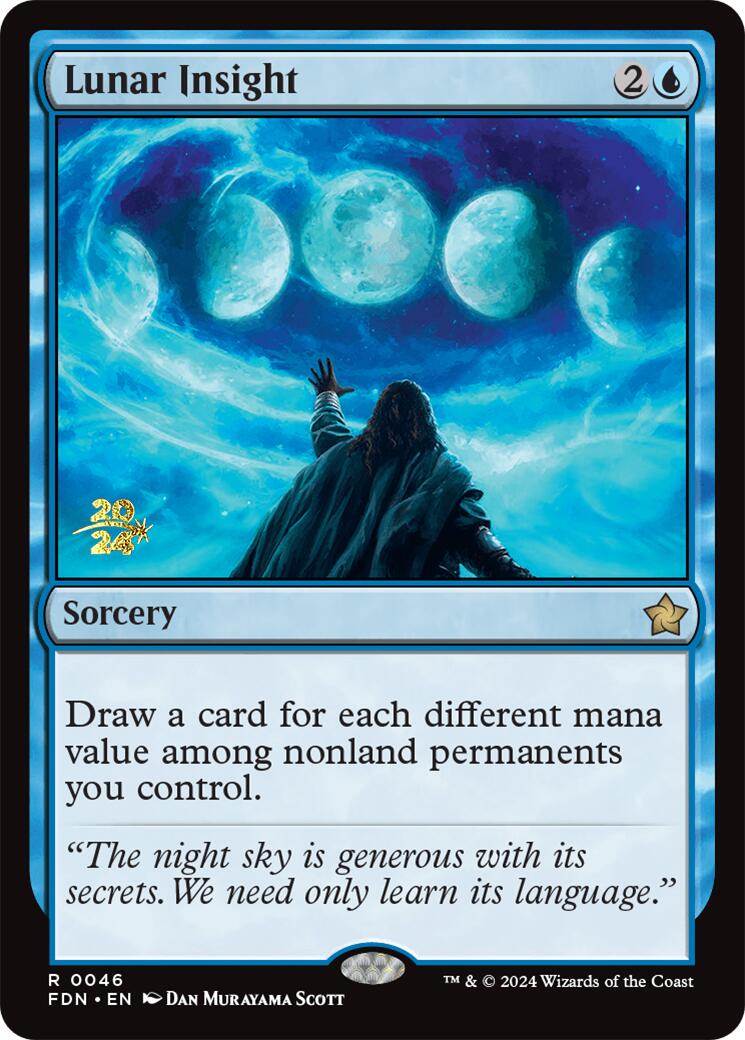 Lunar Insight [Foundations Prerelease Promos] | Galactic Gamez