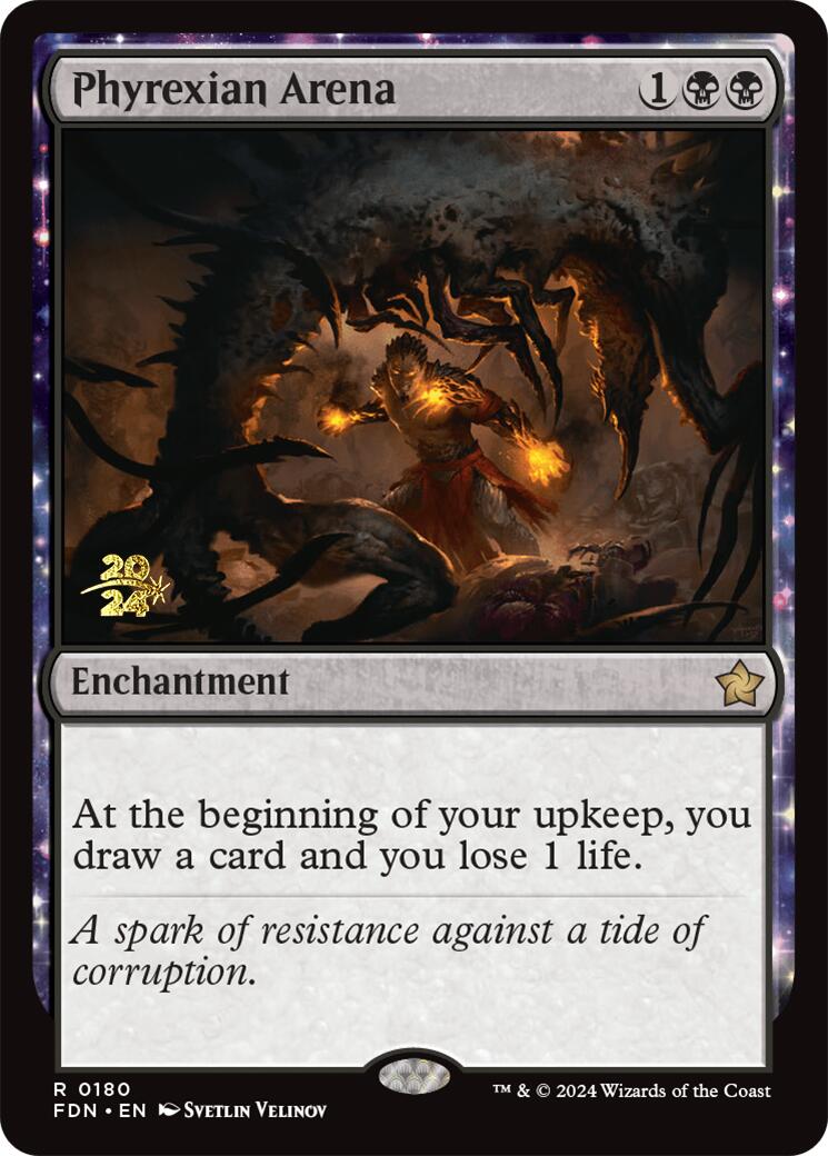 Phyrexian Arena [Foundations Prerelease Promos] | Galactic Gamez