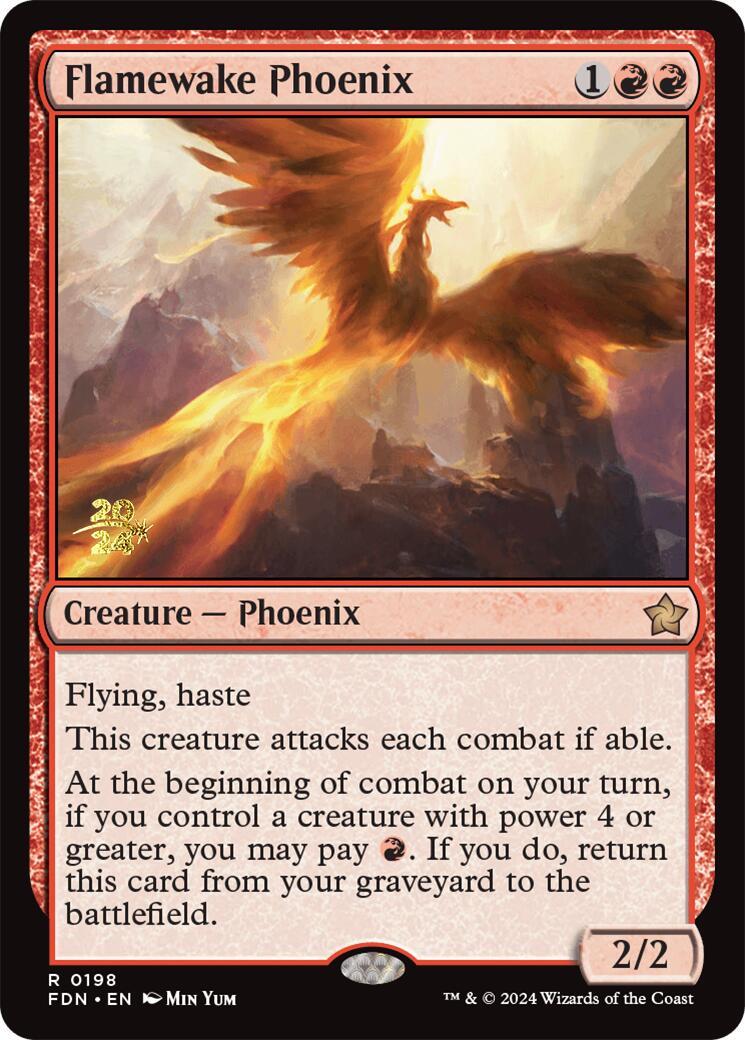 Flamewake Phoenix [Foundations Prerelease Promos] | Galactic Gamez