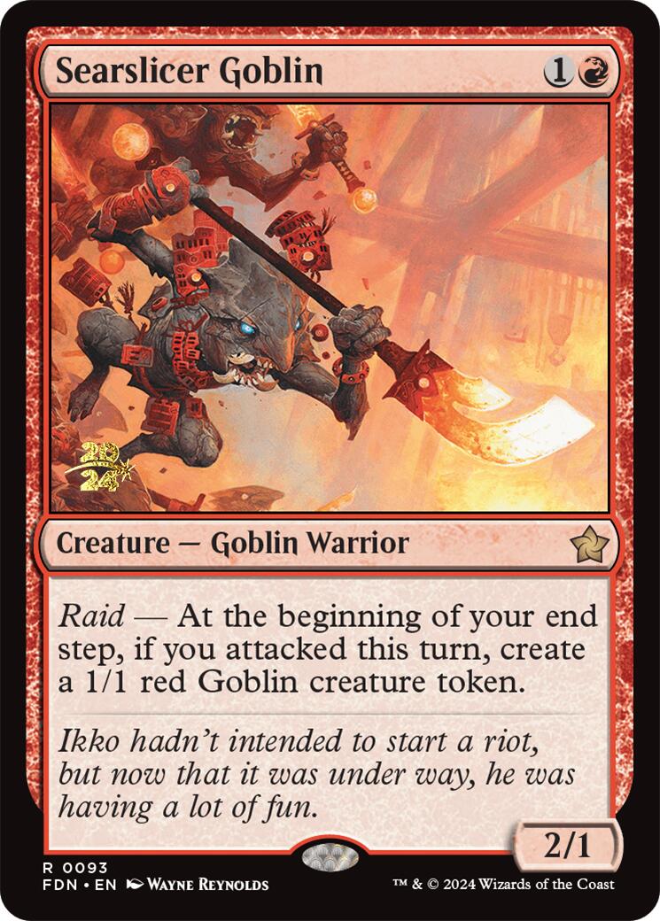 Searslicer Goblin [Foundations Prerelease Promos] | Galactic Gamez