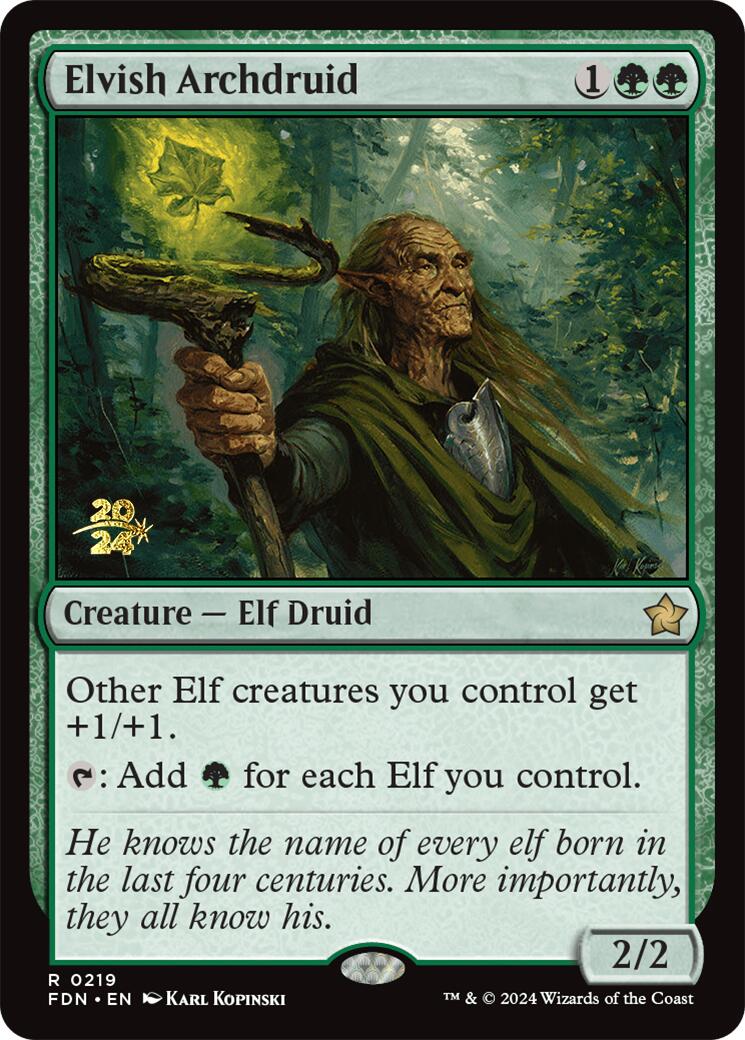 Elvish Archdruid [Foundations Prerelease Promos] | Galactic Gamez