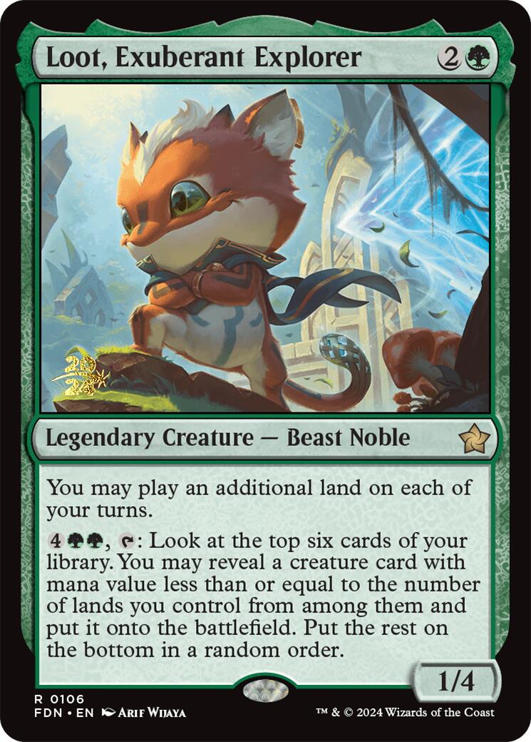 Loot, Exuberant Explorer [Foundations Prerelease Promos] | Galactic Gamez