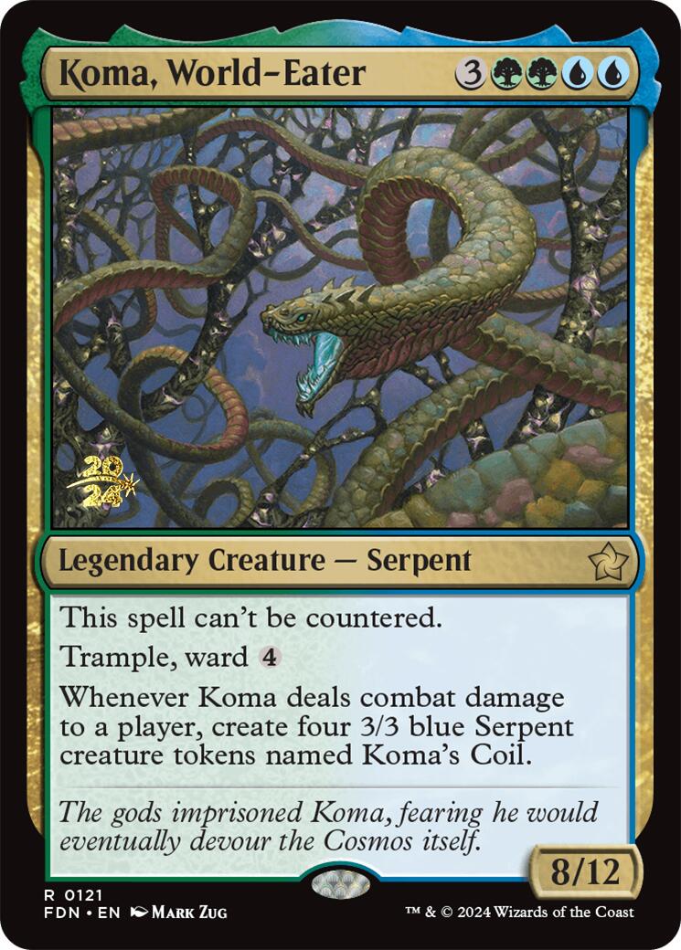 Koma, World-Eater [Foundations Prerelease Promos] | Galactic Gamez