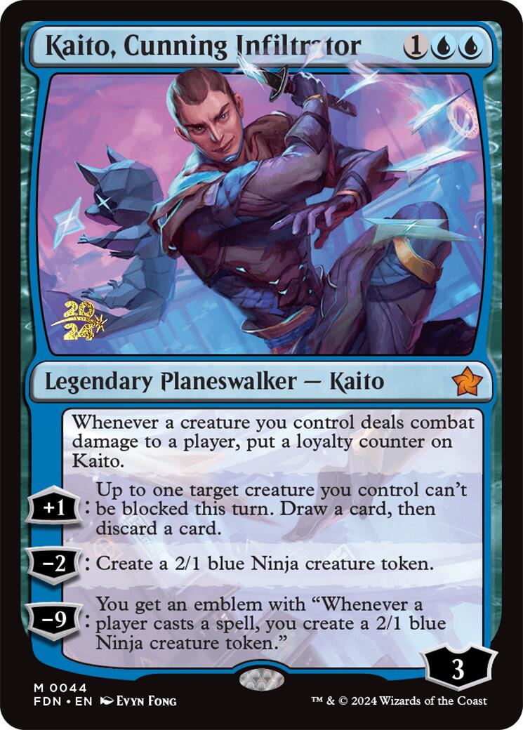 Kaito, Cunning Infiltrator [Foundations Prerelease Promos] | Galactic Gamez