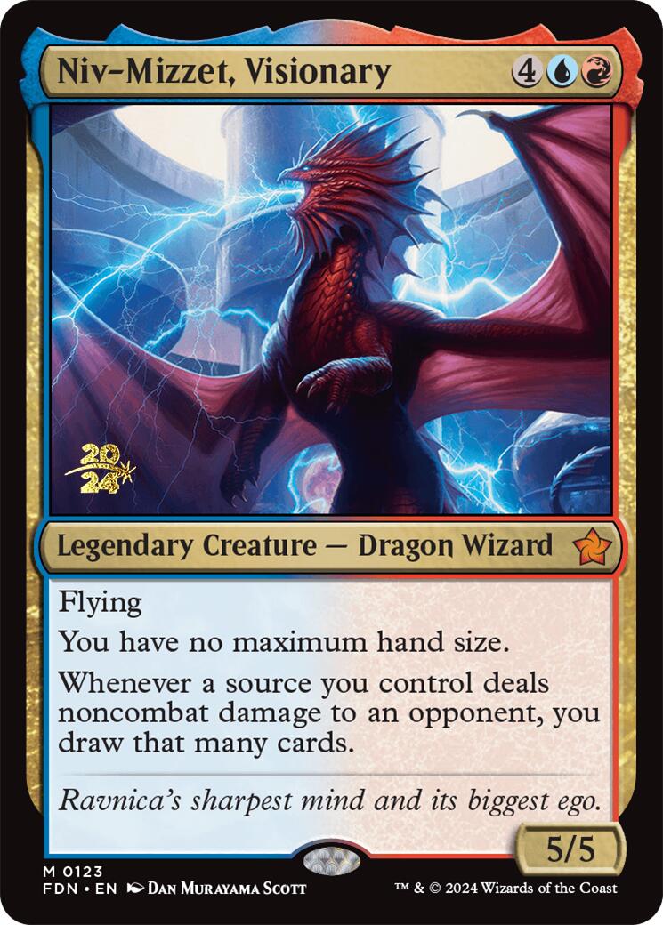 Niv-Mizzet, Visionary [Foundations Prerelease Promos] | Galactic Gamez