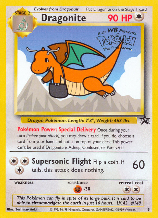 Dragonite (5) [Wizards of the Coast: Black Star Promos] | Galactic Gamez