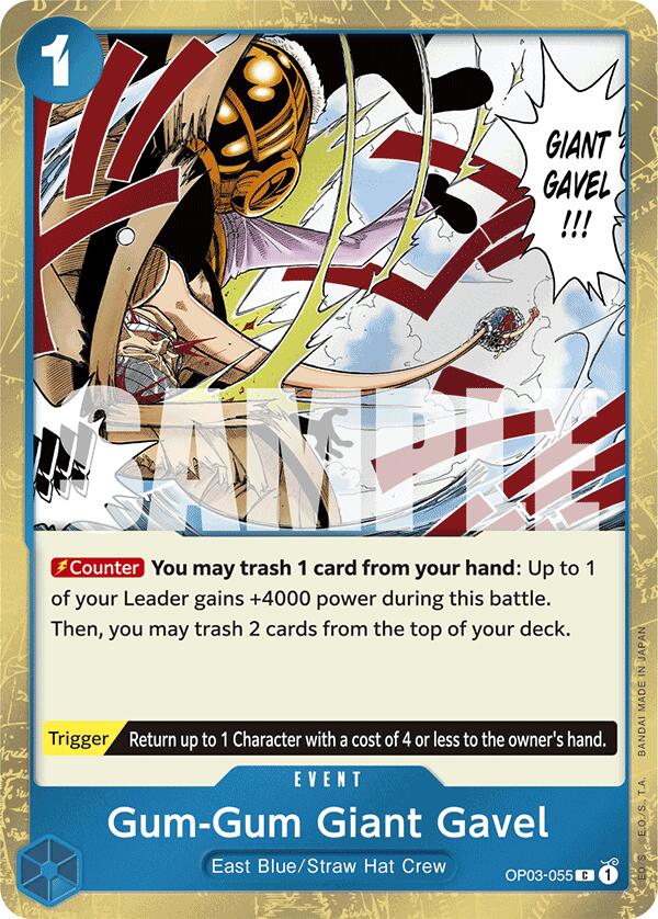 Gum-Gum Giant Gavel (Jolly Roger Foil) [Premium Booster -The Best-] | Galactic Gamez