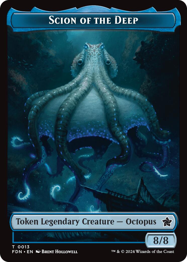 Scion of the Deep // Koma's Coil Doubled-Sided Token [Foundations Tokens] | Galactic Gamez