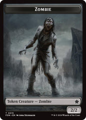 Goblin // Zombie Doubled-Sided Token [Foundations Tokens] | Galactic Gamez