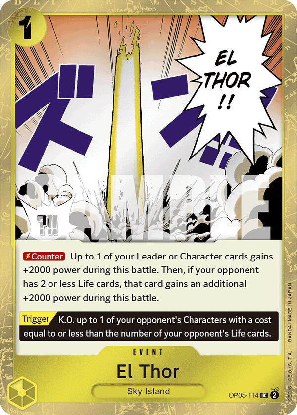 El Thor (Jolly Roger Foil) [Premium Booster -The Best-] | Galactic Gamez