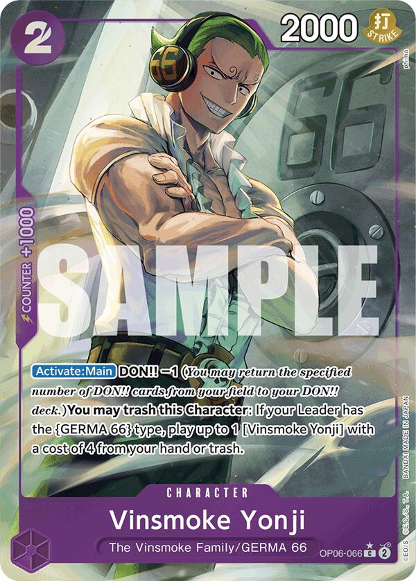 Vinsmoke Yonji (OP06-066) (Full Art) [Premium Booster -The Best-] | Galactic Gamez