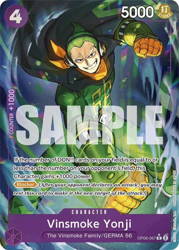 Vinsmoke Yonji (OP06-067) (Full Art) [Premium Booster -The Best-] | Galactic Gamez