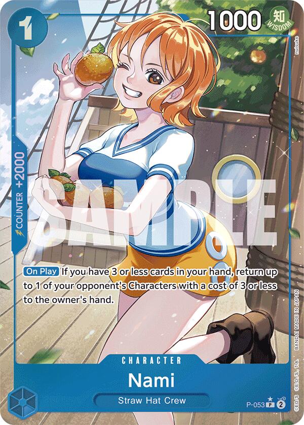 Nami (P-053) (Full Art) [Premium Booster -The Best-] | Galactic Gamez