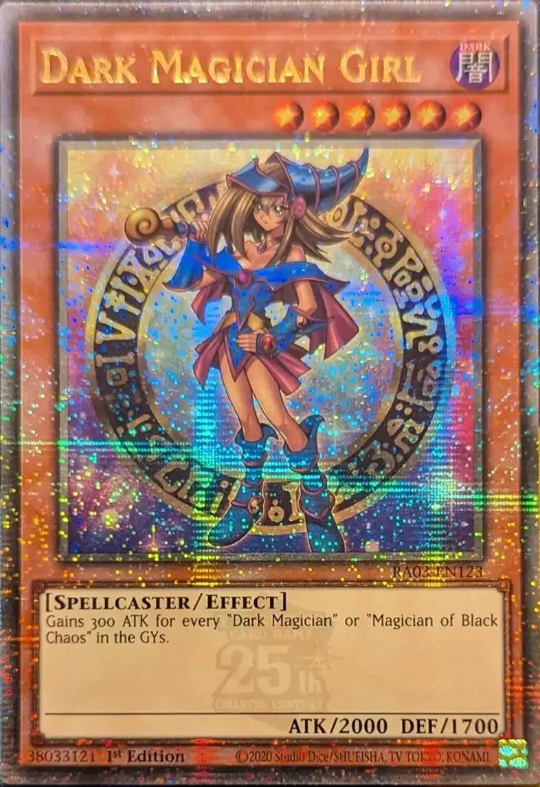 Dark Magician Girl (Quarter Century Secret Rare) (B) [RA03-EN123] Quarter Century Secret Rare | Galactic Gamez