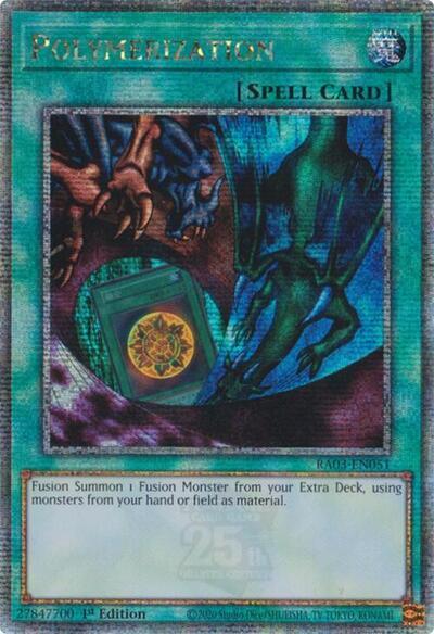 Polymerization (Alternate Art) (Quarter Century Secret Rare) [RA03-EN051] Quarter Century Secret Rare | Galactic Gamez