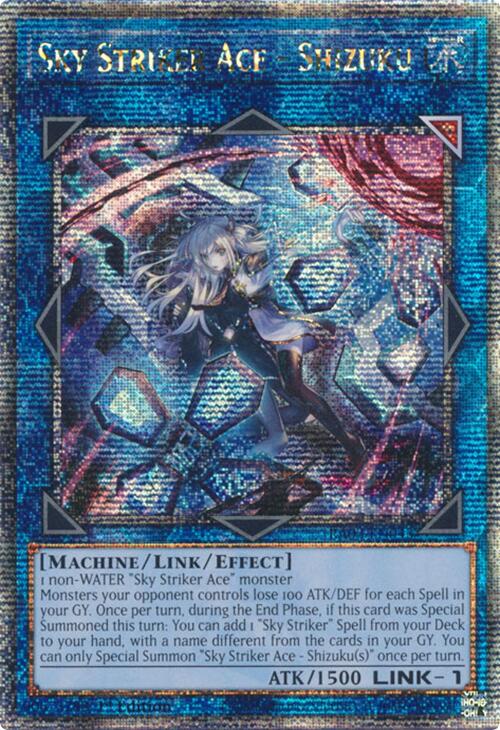 Sky Striker Ace - Shizuku (Alternate Art) (Quarter Century Secret Rare) [RA03-EN043] Quarter Century Secret Rare | Galactic Gamez