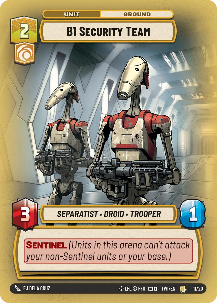 B1 Security Team (11/20) [Twilight of the Republic: Weekly Play] | Galactic Gamez