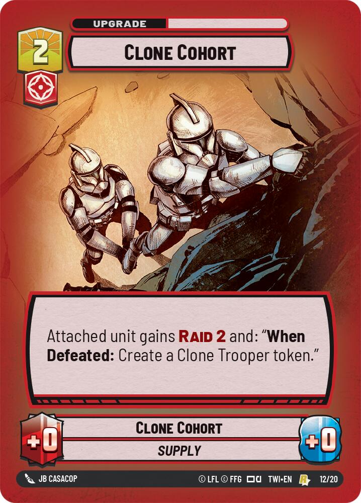 Clone Cohort (12/20) [Twilight of the Republic: Weekly Play] | Galactic Gamez