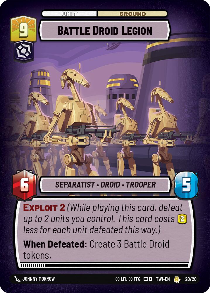 Battle Droid Legion (20/20) [Twilight of the Republic: Weekly Play] | Galactic Gamez