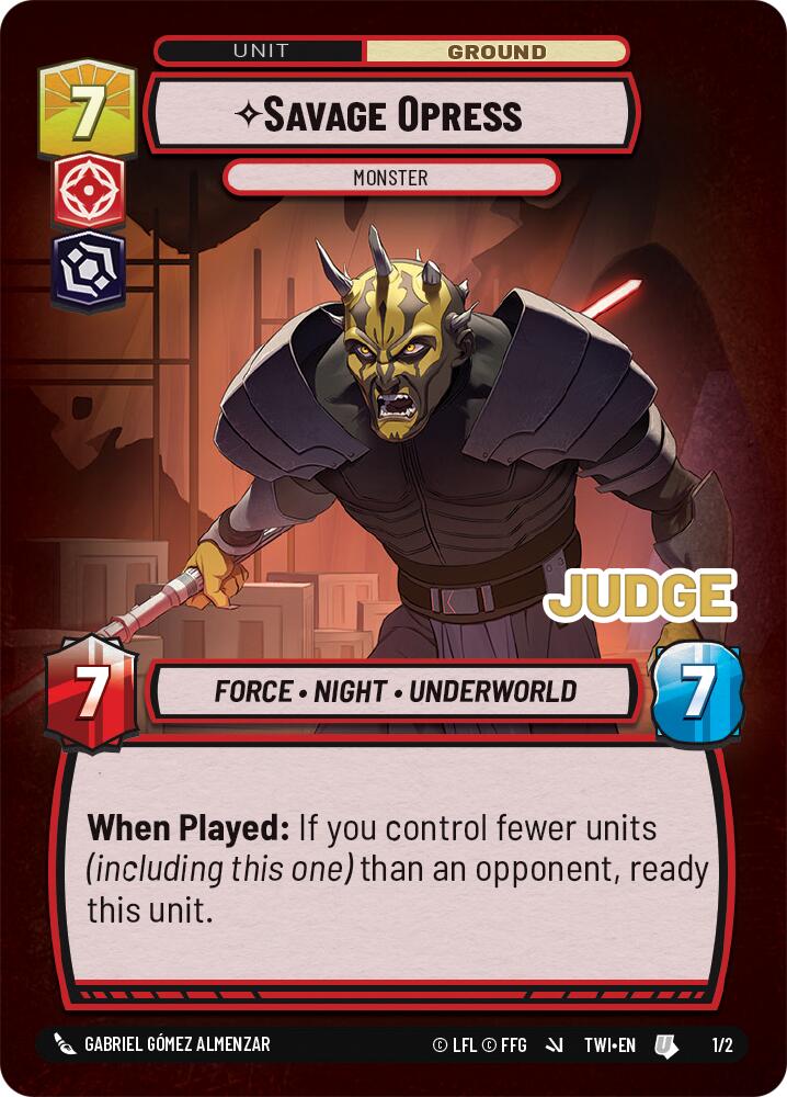 Savage Opress - Monster (1/2) (1/2) [Judge Promos] | Galactic Gamez