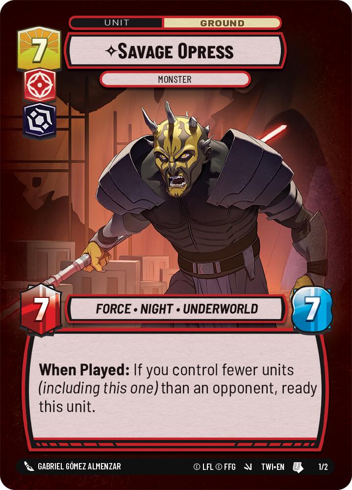 Savage Opress - Monster (1/2) (1/2) [Store Showdown Promos] | Galactic Gamez