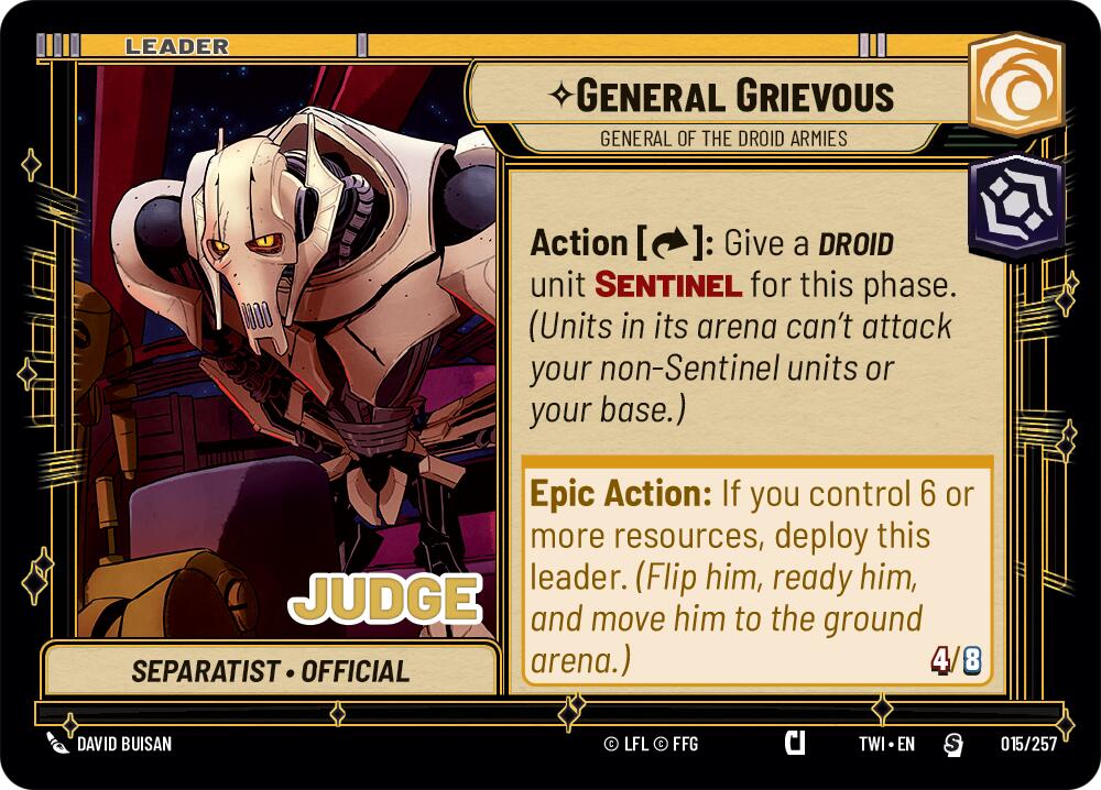 General Grievous - General of the Droid Armies (002/002) (Prerelease) (002/002) [Twilight of the Republic Promos] | Galactic Gamez