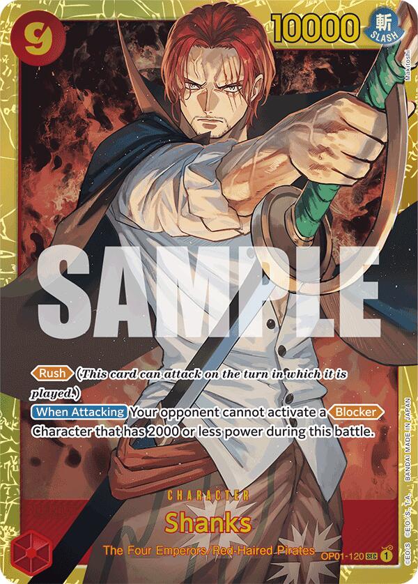 Shanks (OP01-120) (Reprint) [Premium Booster -The Best-] | Galactic Gamez