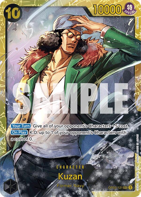 Kuzan (OP02-121) (Reprint) [Premium Booster -The Best-] | Galactic Gamez