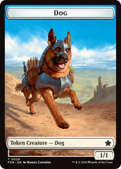 Dog // Beast (0033) Double-Sided Token [Foundations Tokens] | Galactic Gamez